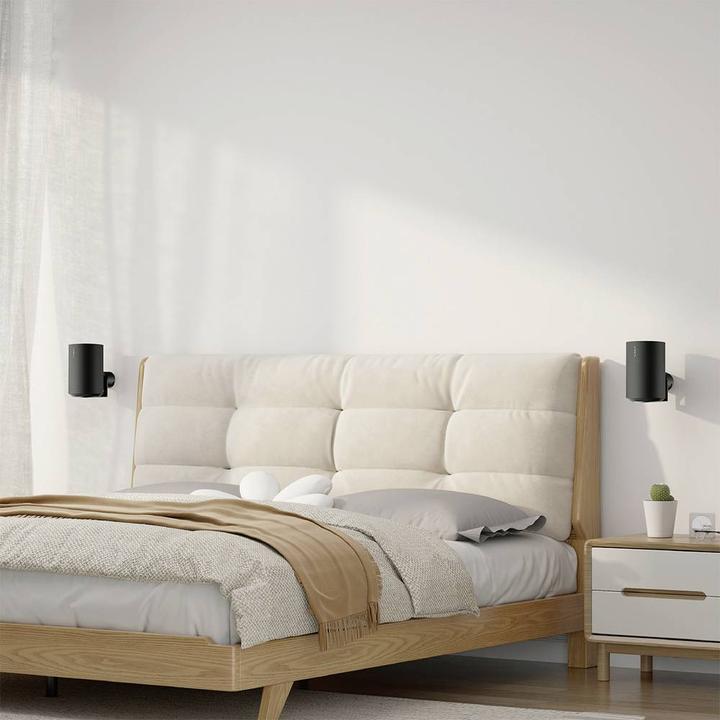 Image du produit myWall Lautsprecher-Wandhalterung Drehbar Schwarz 2 St. (1 pièce, Installation murale, Rotatif, Inclinable)