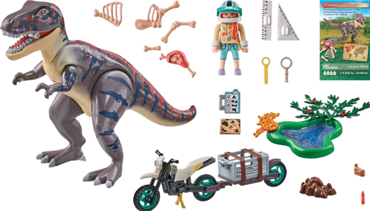 Actual product image Playmobil T-Rex track search (71524, Playmobil dinos)