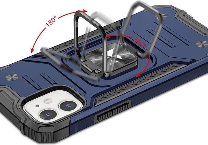 Immagine prodotto Wozinsky Custodia Ring Armor per iPhone 14 cover blindata supporto magnetico anello blu (Apple iPhone 14)