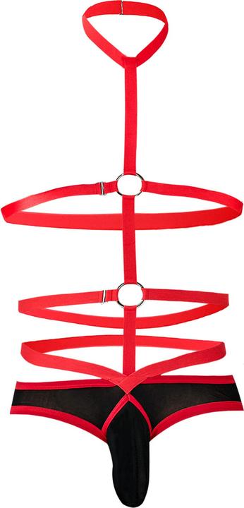 Produktbild Cut4men Body Harness in schwarz/rot (S)