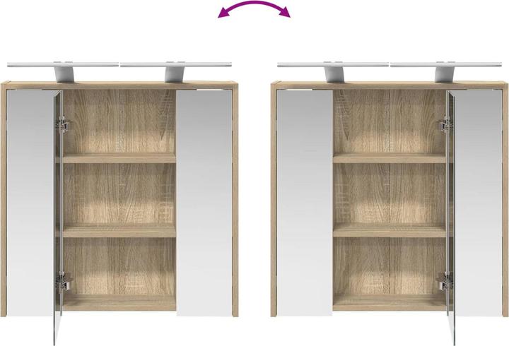 Produktbild vidaXL Badezimmerschrank (16 x 16 x 62.50 cm)