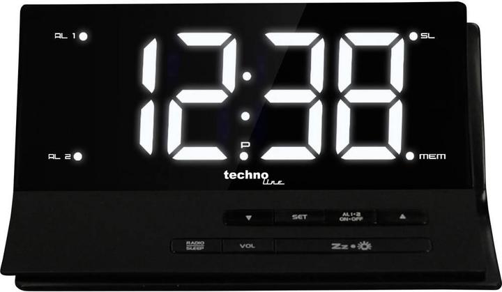 Produktbild Technoline Funk Wecker WT 482 Schwarz Ala