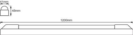 Produktbild Osram LED POWER BATTEN 1200 mm 25 W 3000 K (2600 lm)