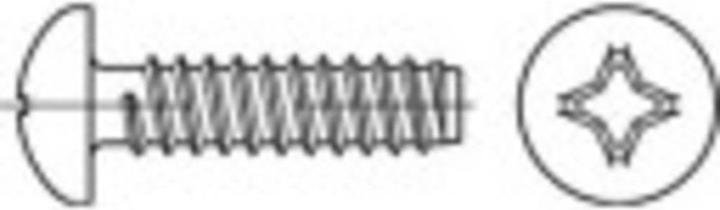 Image du produit Toolcraft Vis à tôle bombée 2.9 mm 6. (100 Vis par pièce)