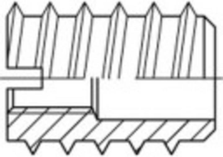 Image du produit Toolcraft Écrou à visser M8 18 mm Acier (100 Vis par pièce)