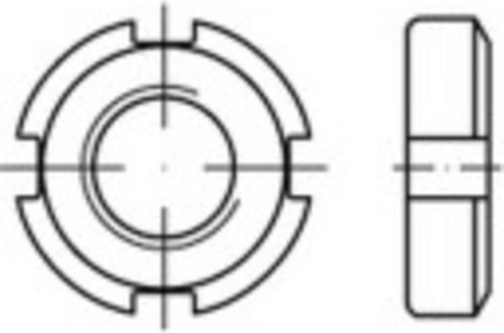 Produktbild Toolcraft Nutmuttern M16 DIN 70852 Stahl (M16)