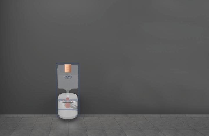 Image du produit Grohe Sensia Arena douche WC système complet pour réservoirs de chasse encastrés, montage mural