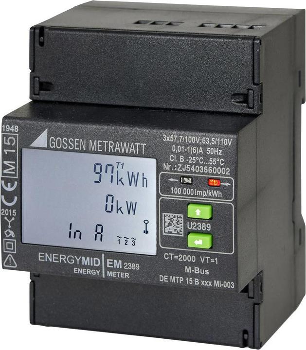 Gossen Contatore trifase con trasformatori