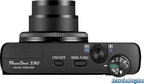Actual product image Canon PowerShot S90, 10 MPixel, 3.8x zoom, black (1/1.7 ")