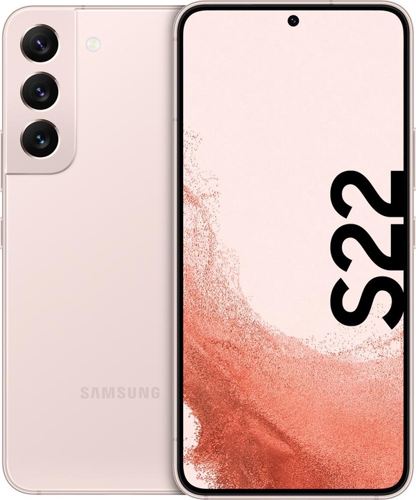Actual product image Samsung Galaxy S22 EU (256 GB, Pink Gold, 6.10", Dual SIM, 50 Mpx, 5G)