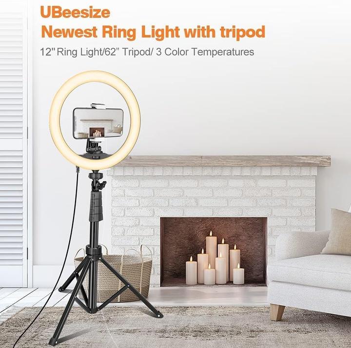 Actual product image UBeesize Ringlicht mit Stativ (Ring light)