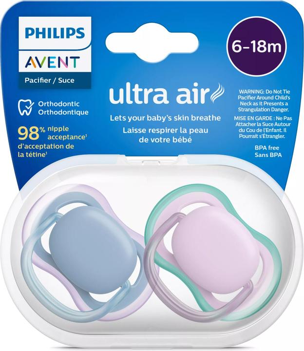 Image du produit Philips Avent ultra air SCF085/34 Sucette (2 x, 6 - 18 M.)