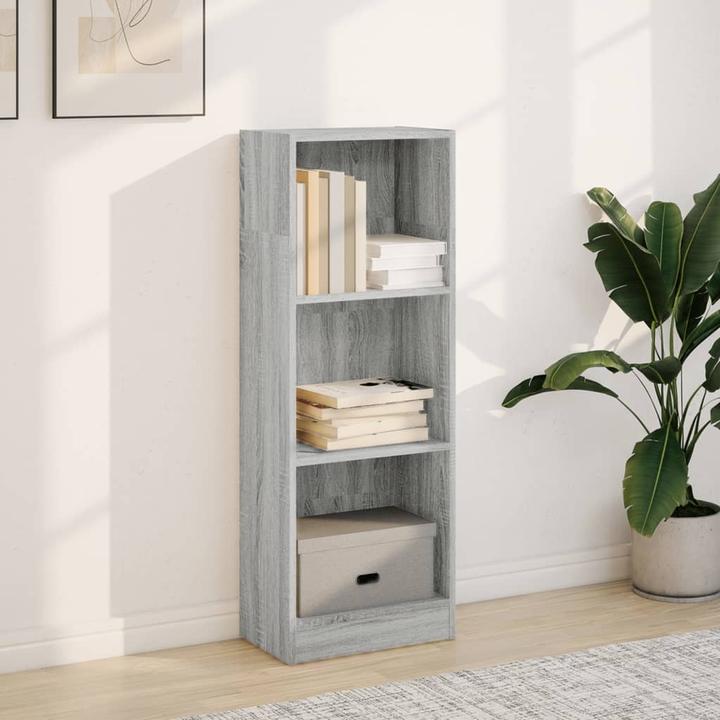 Image du produit vidaXL Bücherregal Bücherschrank Standregal Büroregal Grau Sonoma Holzwerkstoff (40 x 24 x 109 cm)