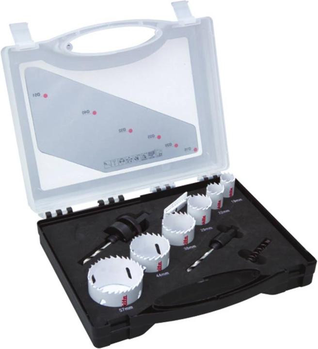 Immagine prodotto Makita Set di seghe a tazza (19, 22, 29, 35, 38, 51, 54, 57, 68 mm)