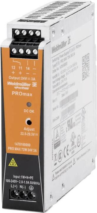 Actual product image Weidmüller DIN rail power supply (DIN rail