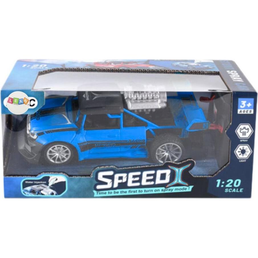 Lean Toys Rc Ferngesteuertes Auto 1:20 Lichter Rauch-Effekt Blau