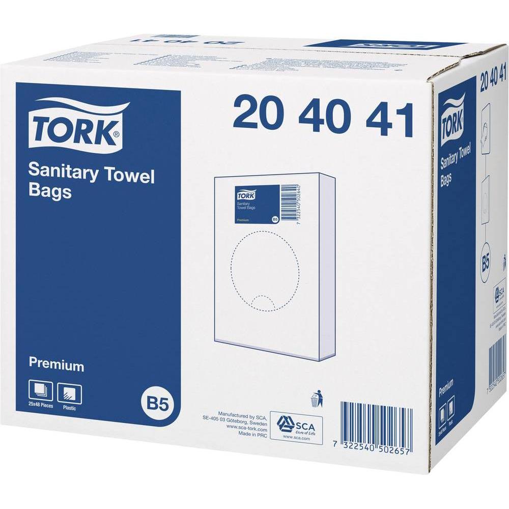 Tork Hygienebeutel 204041, Abfallsack, Weiss