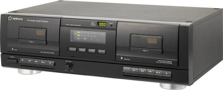 Renkforce Tape Deck TP-1010USB Schwarz D (Kassettenrecorder)