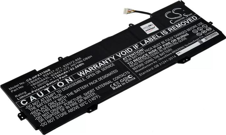 Produktbild AccuCell Akku HP Spectre X360 15-ch002ng, X360 15-ch032ng, Typ YB06XL u.a. (7150 mAh)