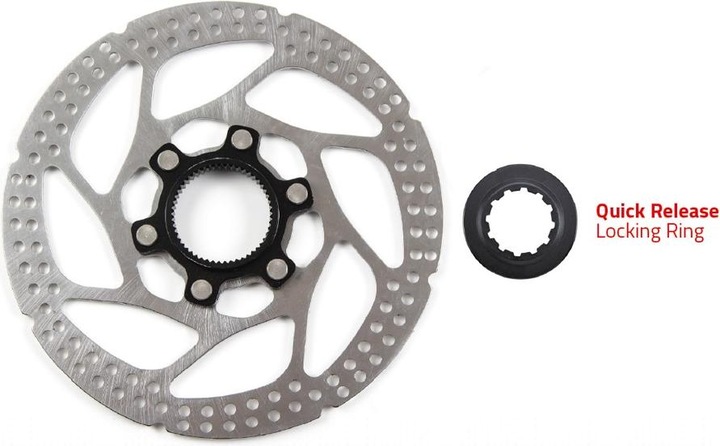 Clarks C-CL-160 mm Bremsscheibe, Centerlock-Halterung, Sicherungsring für Schnellspanner, Silber (160 mm)