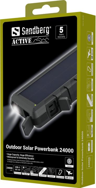 Immagine prodotto Sandberg Banca solare all'aperto (24000 mAh, 88.80 Wh)