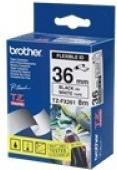 Produktbild Brother Flexitape lamin. schwarz/weiss TZe-FX261 zu PT-550 (4 cm, Schwarz)
