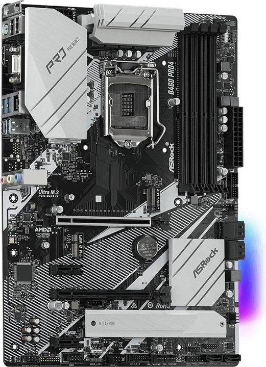 Produktbild AsRock B460 Pro4 (LGA 1200, Intel B460, ATX)
