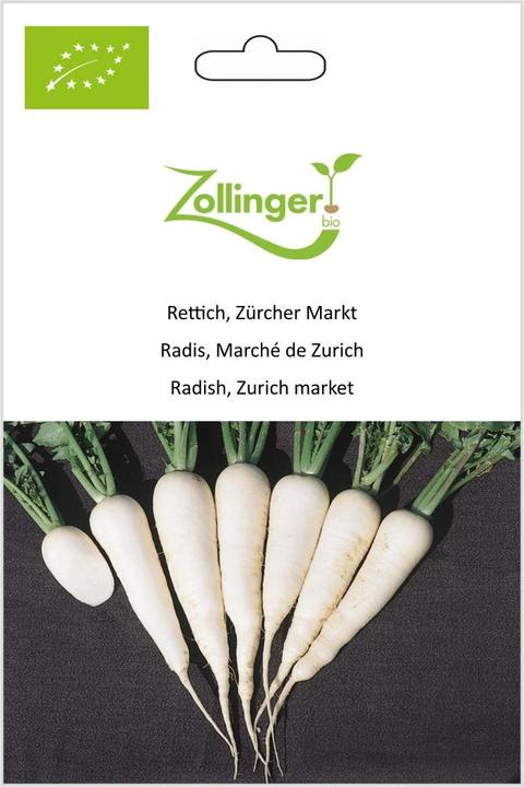 Actual product image Zollinger Bio Radish, Zurich market (Vegetable seeds)