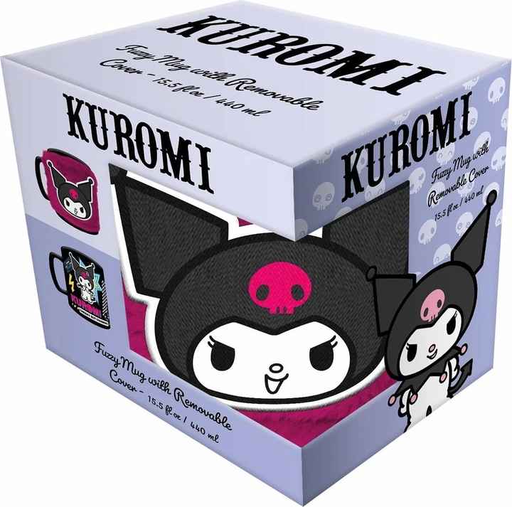 Actual product image Pyramid Sanrio fuzzy cup Kuromi (440 ml, 1 x)