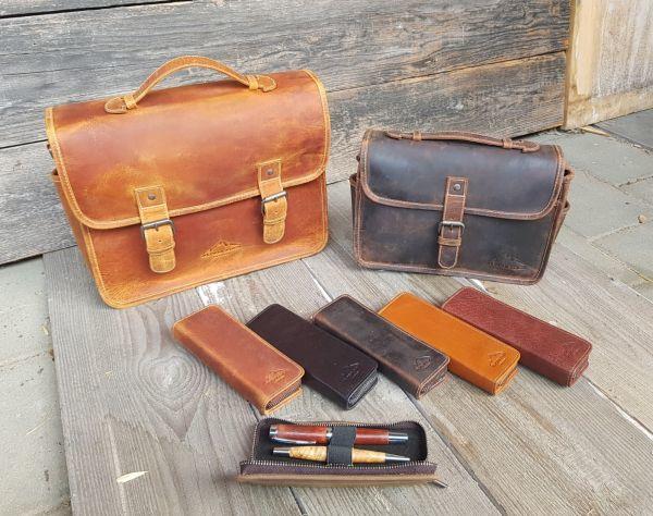 Actual product image Alpenleder Camera Bag Press Beige (Camera shoulder bag)