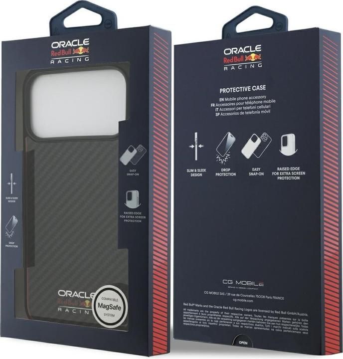 Actual product image Red Bull Case Kevlar Logo Matt MagSafe for iPhone 17 Pro Max black (Apple iPhone 17 Pro Max)