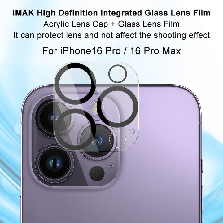 Produktbild Imak iPhone 16 Pro / 16 Pro Max - Panzerglas Kamera (1 Stück, Apple iPhone 16 Pro Max)