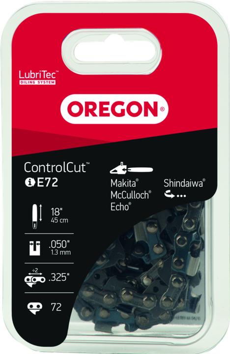 Produktbild Oregon Kette.325", 1.3 mm, 72 Treibglieder, SpeedCut, Halbmeissel, Sichtverpackung (Sägekette)