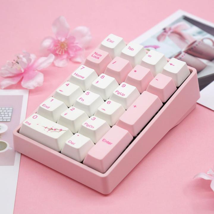 Actual product image Varmilo VB21M Sakura R1 Wireless Numpad, MX-Brown (Wireless)