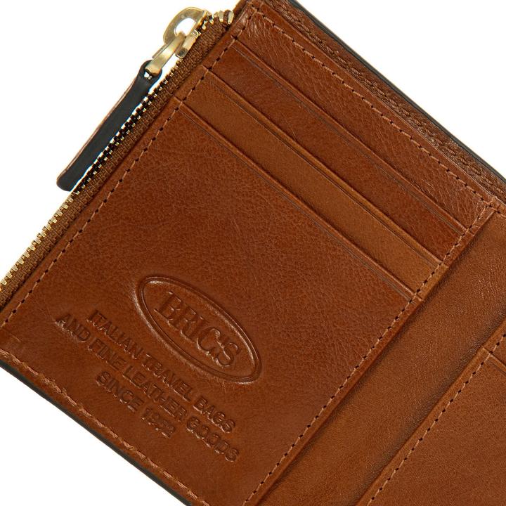 Actual product image Brics Volterra wallet RFID protection leather 11 cm