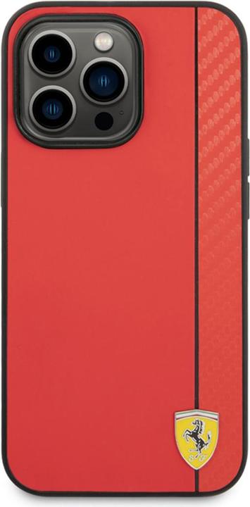 Actual product image Ferrari FEHCP14LAXRE iPhone 14 Pro 6.1" czerwony/red hardcase Carbon (Apple iPhone 14 Pro)