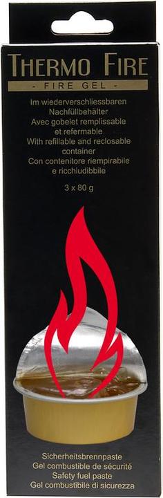 Nouvel Thermo Fire Sicherheitsbrennpaste 3x80g Einweg