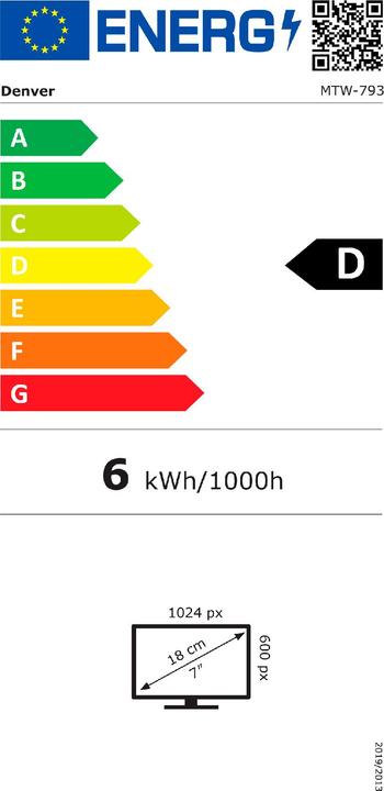 Energie-Label Denver MTW-793 (Tragbarer DVD-Player)