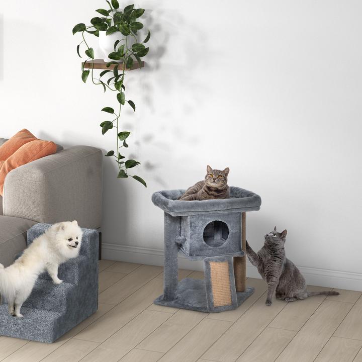 Immagine prodotto PawHut Albero per gatti (57 cm, Grigio)