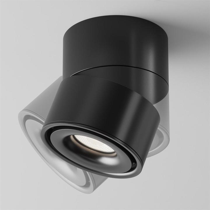 Immagine prodotto Maytoni Yin LED plafoniera, lampada da soffitto 15W dimmerabile nera 4000K 90Ra bianco neutro (970 lm)