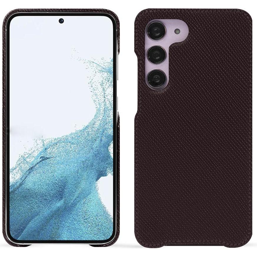 Noreve Lederschutzhülle (Samsung Galaxy S23), Smartphone Hülle, Braun
