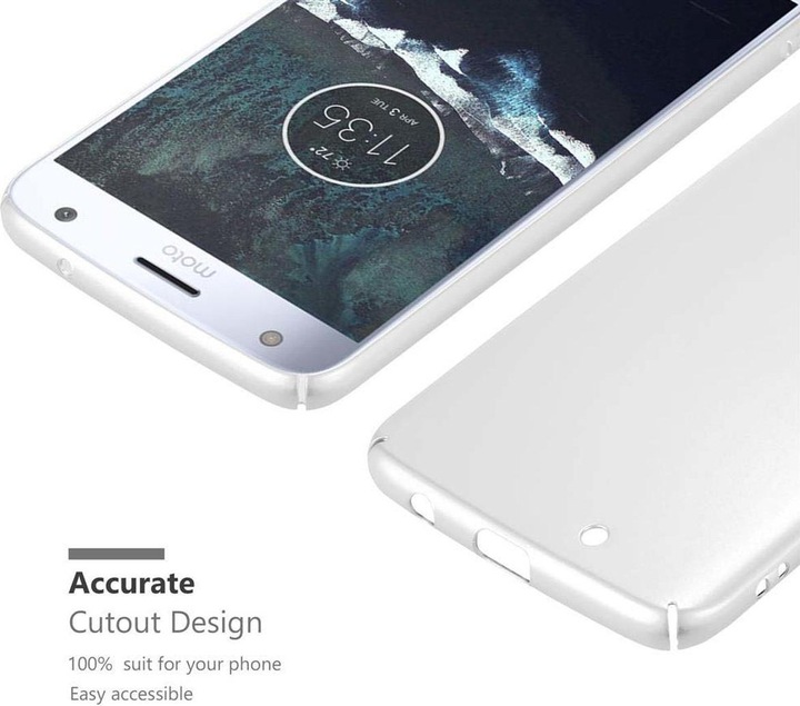 Actual product image Cadorabo Hard Cover Matt Metal Cover (Motorola Moto X4)