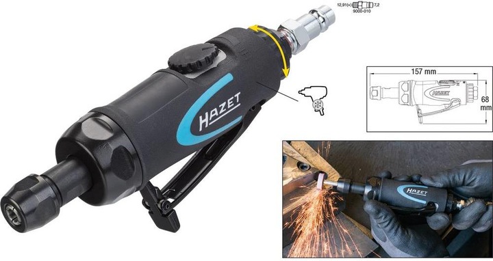 Produktbild HAZET Stabschleifer ∙ gerade 9032N-1 (Geradschleifer, 224 W)