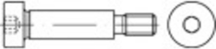 Produktbild Toolcraft Passschulterschrauben M5 30 mm (50 Schrauben pro Stück)