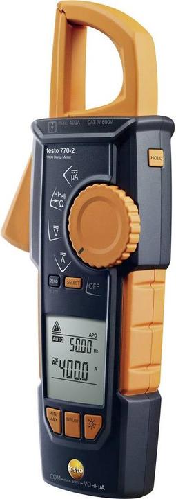 testo 770-2 pince ampèremétrique TRMS, Piles, 1 jeu de cordons de mesure, 1 x adaptateur pour thermocouple de type K