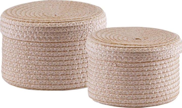 Actual product image Zeller Present Basket set (2 x, Ø 16 x 10 cm, Ø 17 x 12 cm)