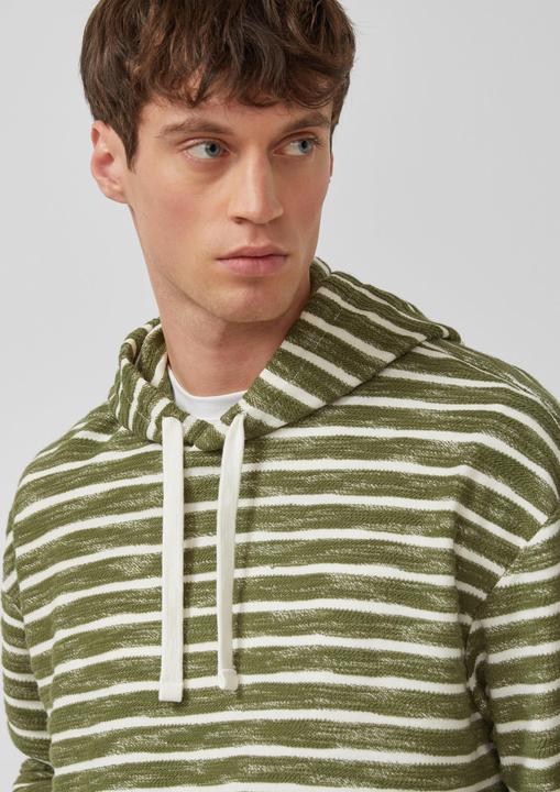 Produktbild s.Oliver Sweatshirt Strukturiertes Kapuzen-Sweatshirt im Modern Fit (L, S)