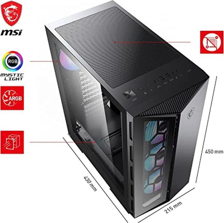 Produktbild MSI MPG Gungnir 110R (mATX, Mini-ITX, ATX)