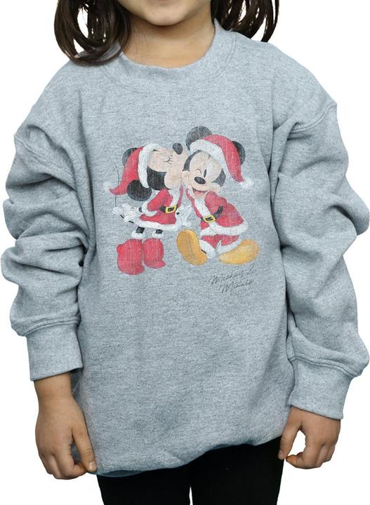 Produktbild Disney Mickey And Minnie Christmas Kiss Sweatshirt Mädchen (140, 146)
