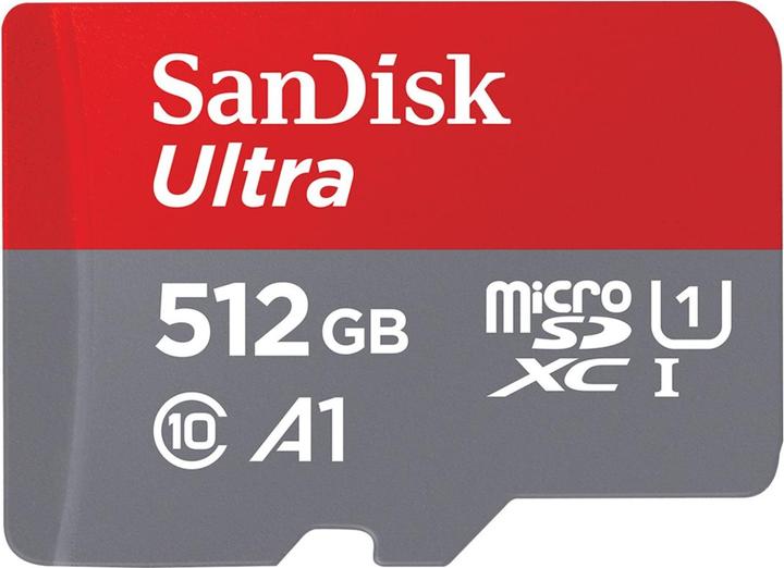 SANDISK Ultra mit Adapter (512 GB, microSDXC, U1, UHS-I)